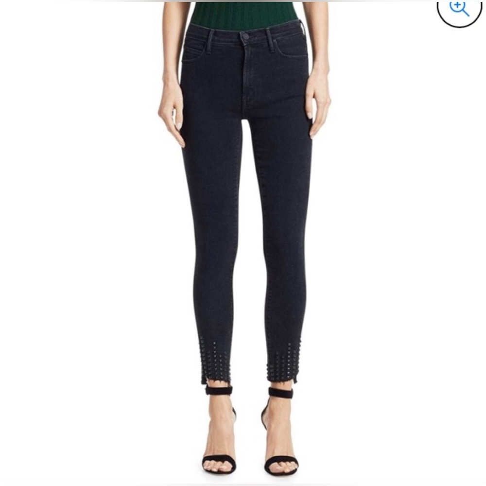 MOTHER Black Ankle Jeans